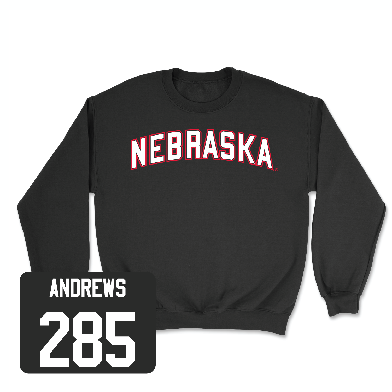 Black Wrestling Nebraska Crew Small / Harley Andrews | #285