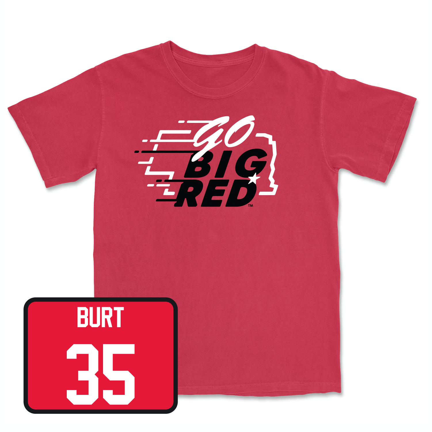 Red Men's Basketball GBR Tee 2 Large / Henry Burt | #35