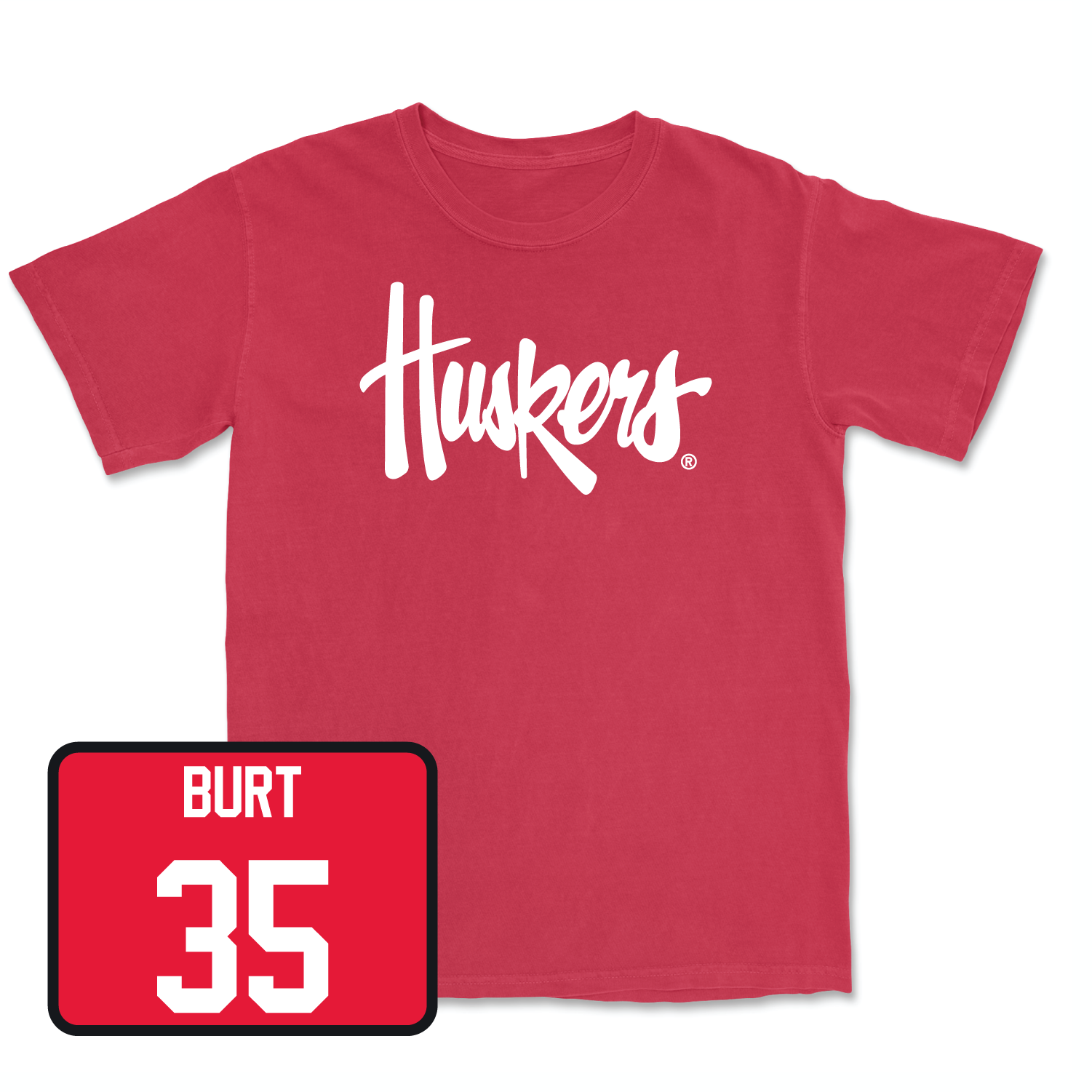 Red Men's Basketball Huskers Tee 2 Medium / Henry Burt | #35