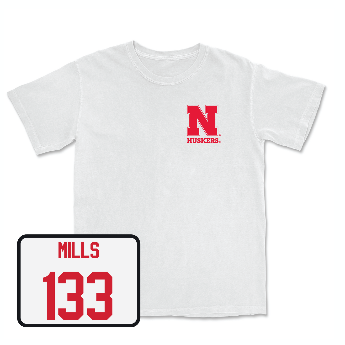 White Wrestling Comfort Colors Tee Youth Small / Hayden Mills | #133