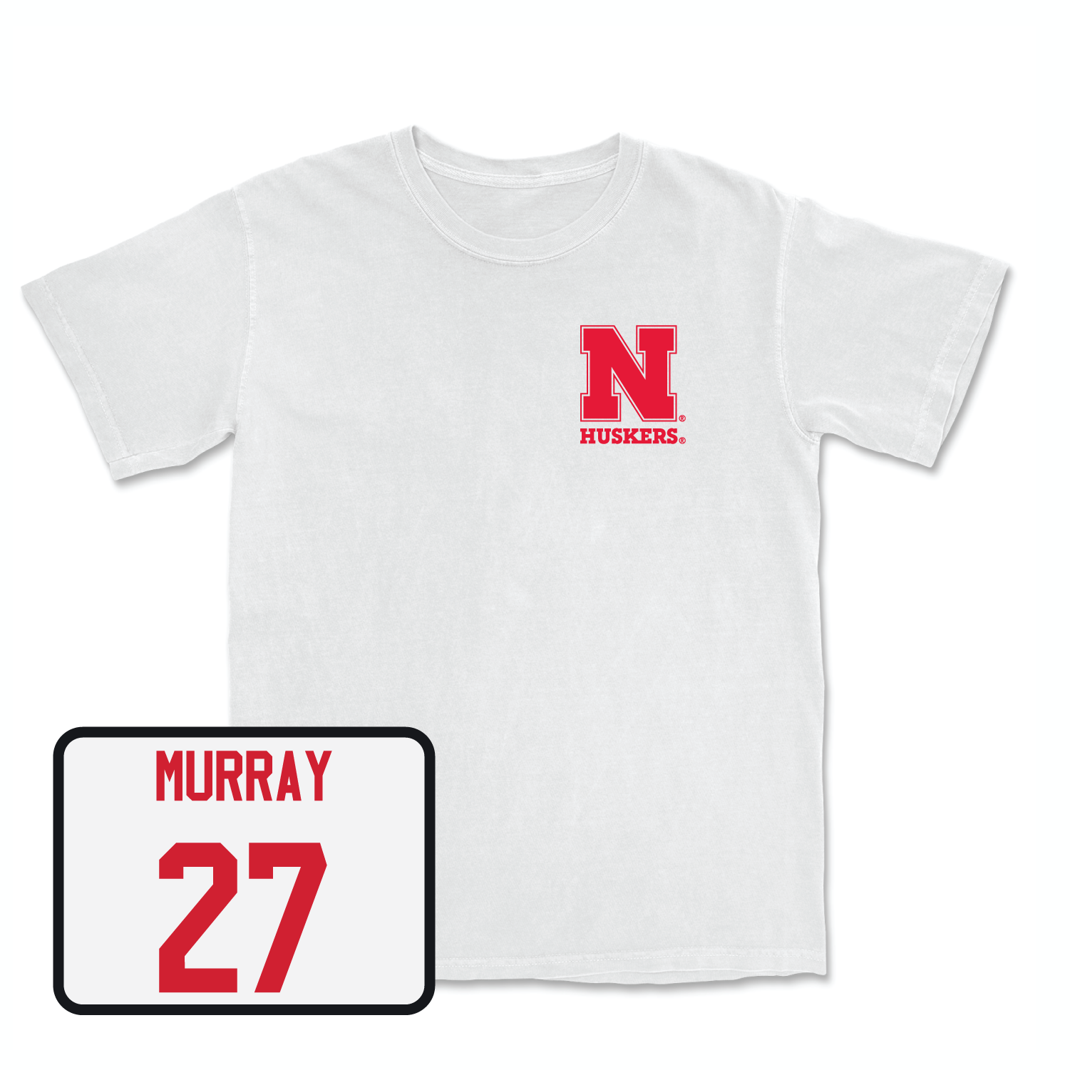 White Women's Volleyball Comfort Colors Tee Small / Harper Murray | #27