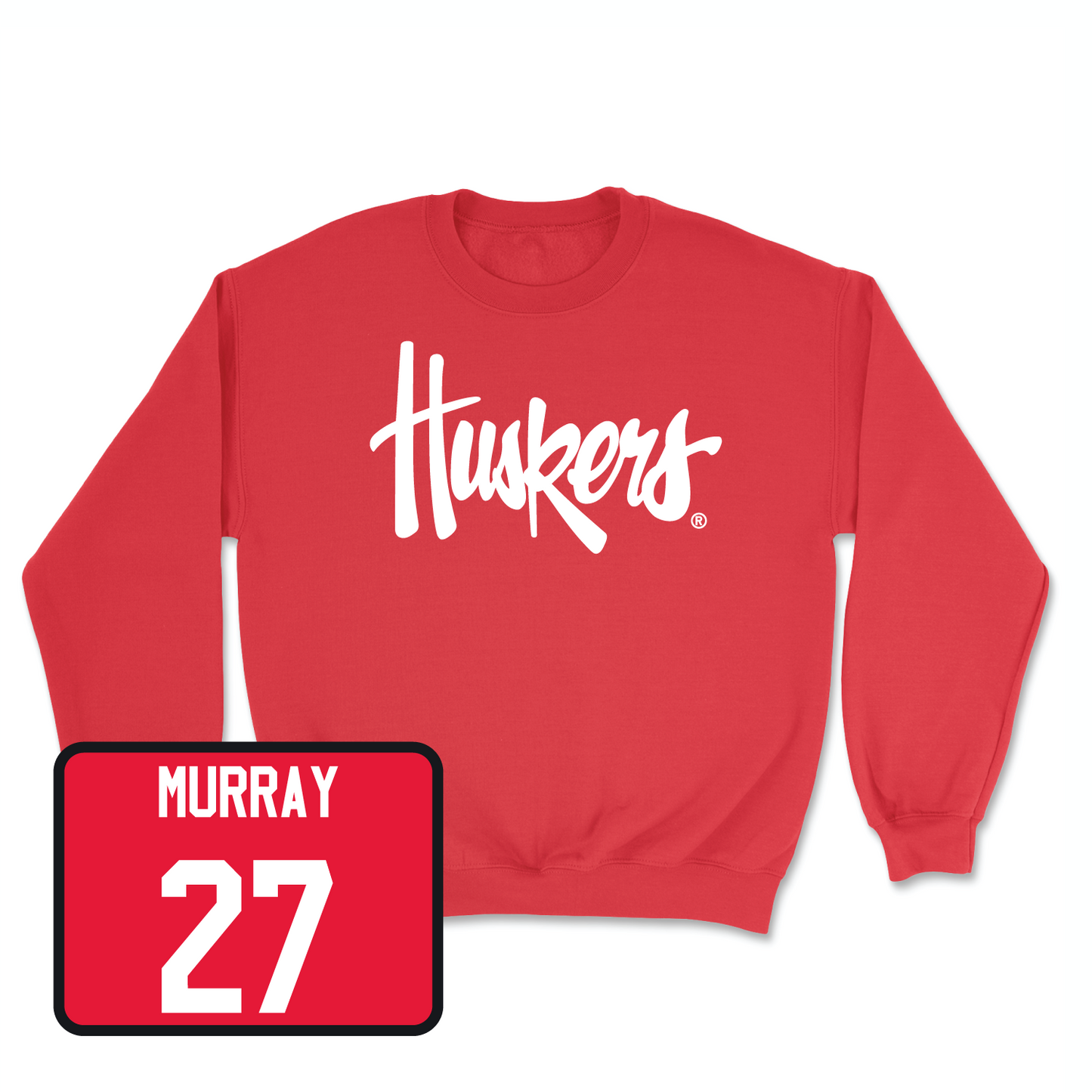 Red Women's Volleyball Huskers Crew X-Large / Harper Murray | #27