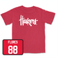 Red Football Huskers Tee Large / Ismael Flores | #88