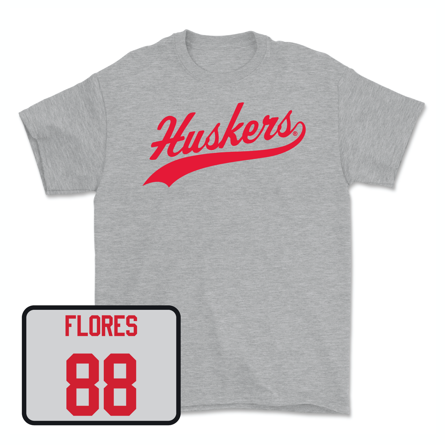 Sport Grey Football Script Tee Youth Small / Ismael Flores | #88
