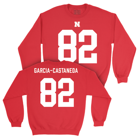 Nebraska Football Red Shirsey Crew - Isaiah Garcia-Castaneda | #82 Youth Small