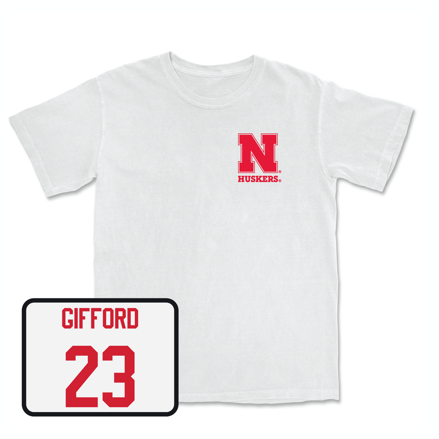 White Football Comfort Colors Tee 3 X-Large / Isaac Gifford | #23
