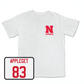 White Football Comfort Colors Tee 7 Youth Small / Jake Appleget | #83