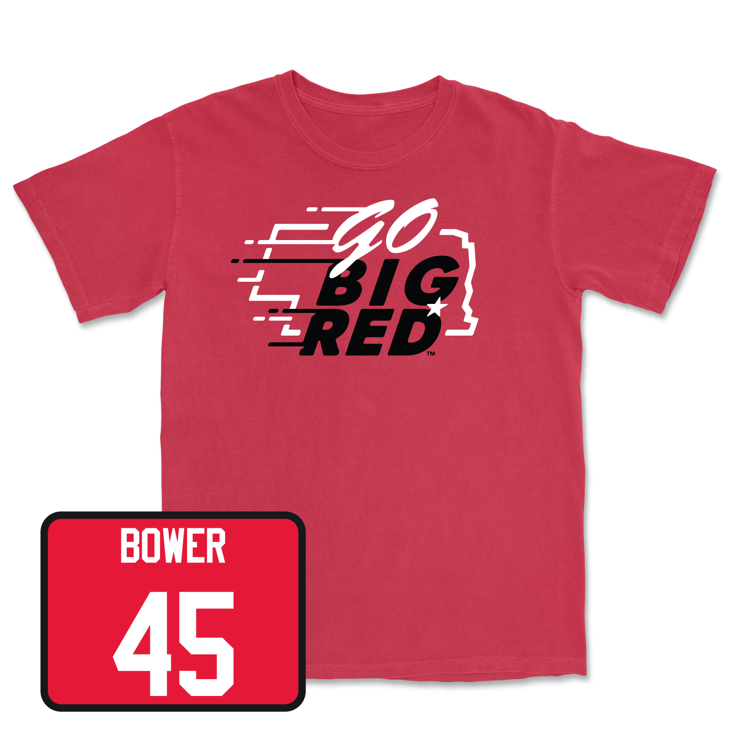 Red Football GBR Tee Youth Small / Jacob Bower | #45
