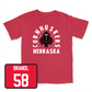 Red Football Cornhuskers Tee 3X-Large / Jacob Brandl | #58