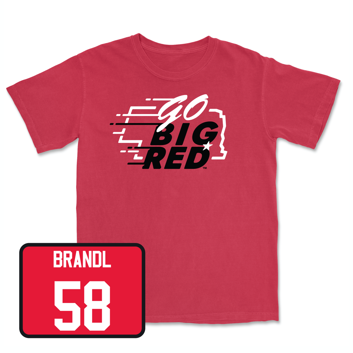 Red Football GBR Tee Large / Jacob Brandl | #58