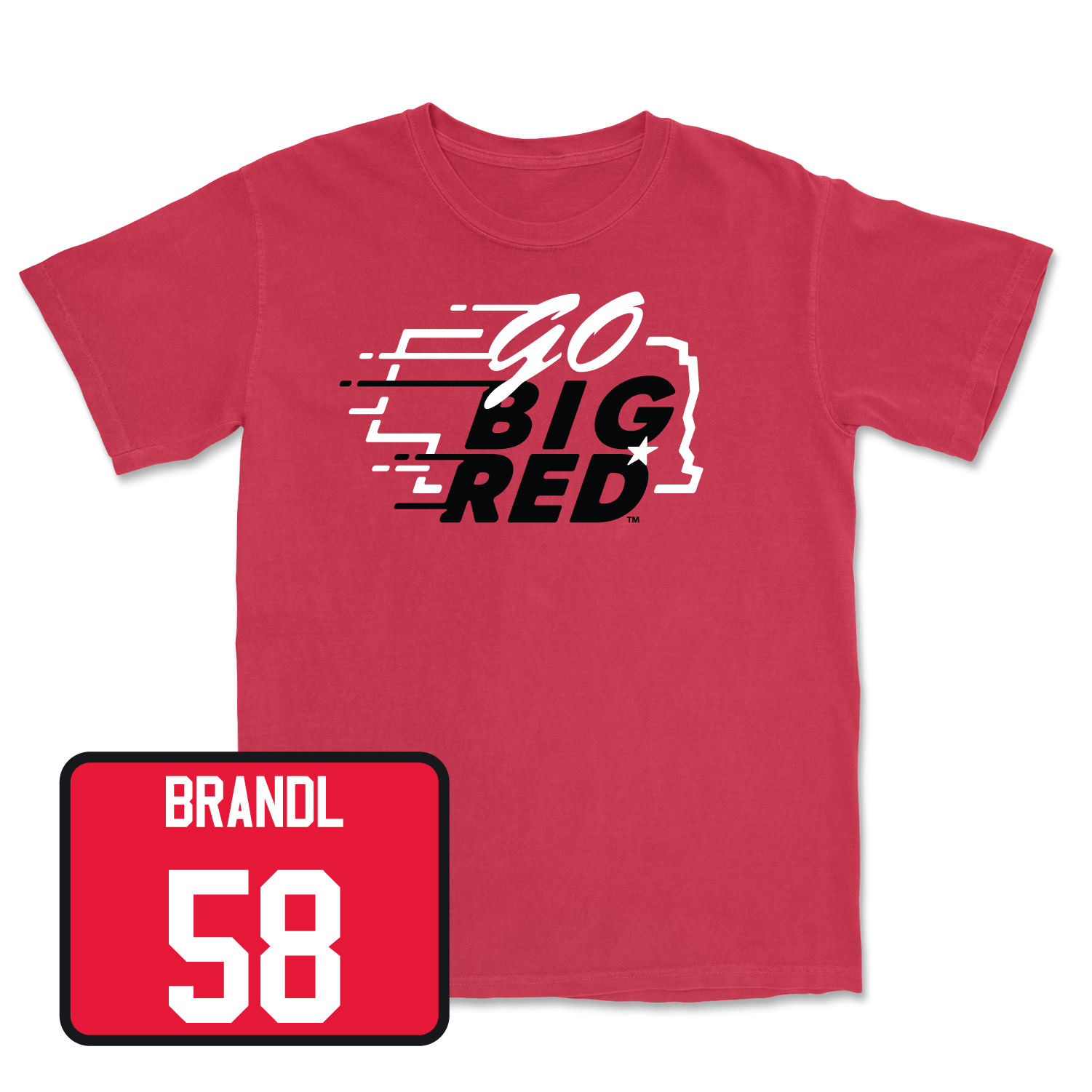 Red Football GBR Tee Large / Jacob Brandl | #58