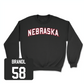 Black Football Nebraska Crew Large / Jacob Brandl | #58