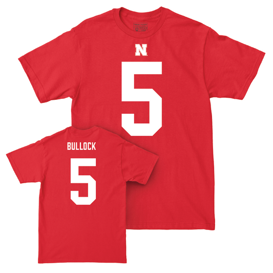 Nebraska Football Red Shirsey Tee - John Bullock | #5 Youth Small