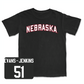 Black Football Nebraska Tee 6 4X-Large / Justin Evans-Jenkins | #51