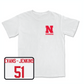 White Football Comfort Colors Tee 6 Youth Large / Justin Evans-Jenkins | #51