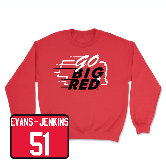 Red Football GBR Crew 6 Youth Small / Justin Evans-Jenkins | #51