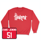 Red Football Huskers Crew 6 X-Large / Justin Evans-Jenkins | #51