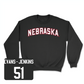 Black Football Nebraska Crew 6 Youth Medium / Justin Evans-Jenkins | #51