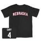 Black Men's Basketball Nebraska Tee Medium / Juwan Gary | #4