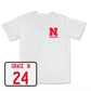 White Men's Basketball Comfort Colors Tee Youth Large / Jeffrey Grace III | #24