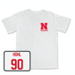 White Football Comfort Colors Tee Youth Large / Jacob Hohl | #90