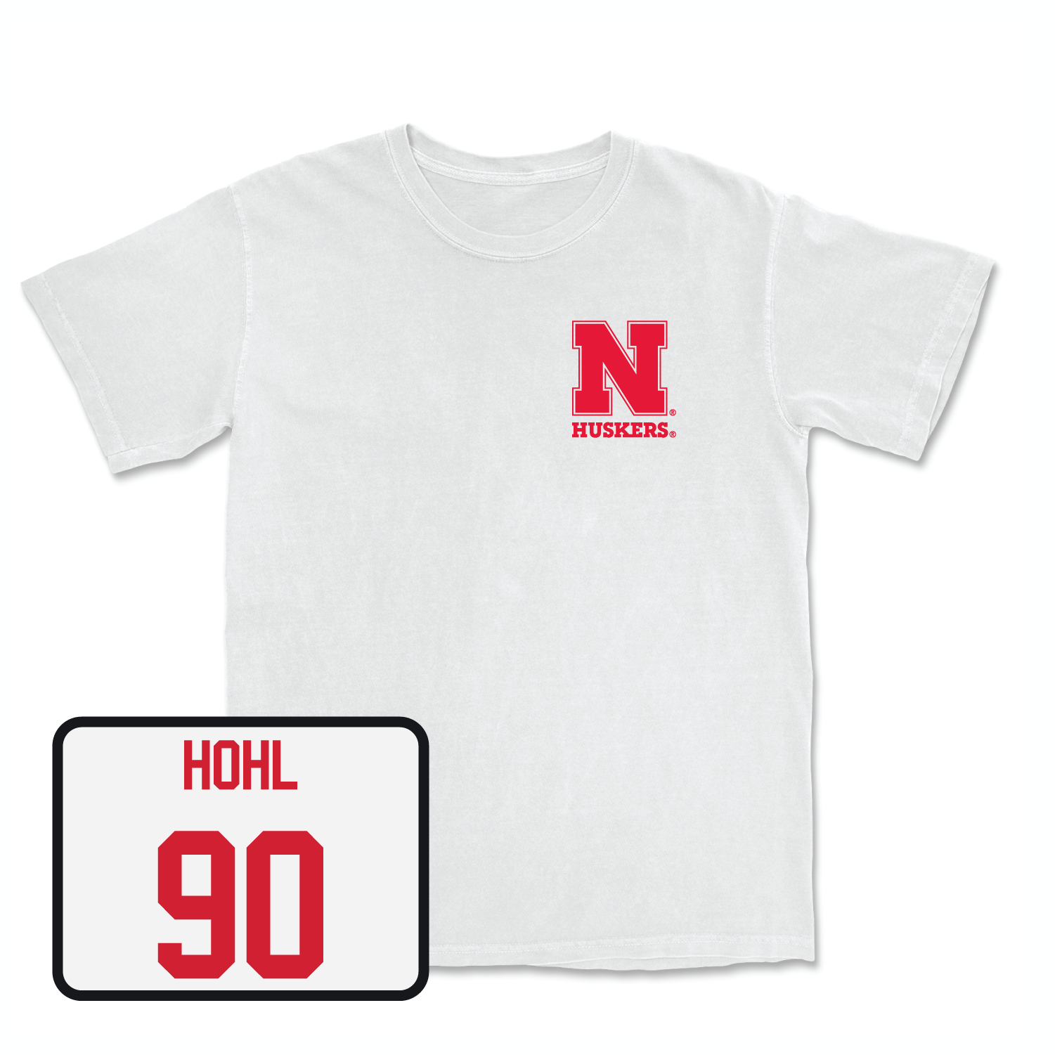 White Football Comfort Colors Tee Youth Small / Jacob Hohl | #90