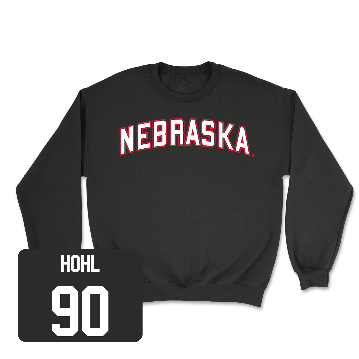 Black Football Nebraska Crew Youth Small / Jacob Hohl | #90