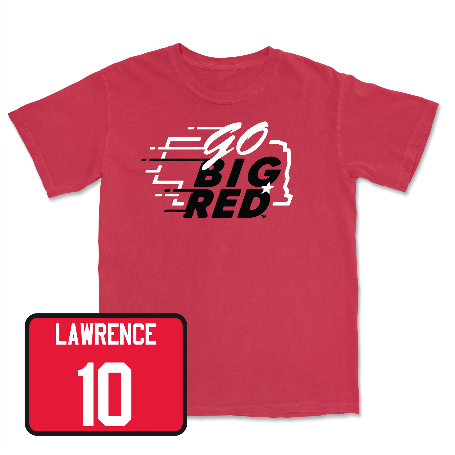 Red Men's Basketball GBR Tee Medium / Jamarques Lawrence | #10