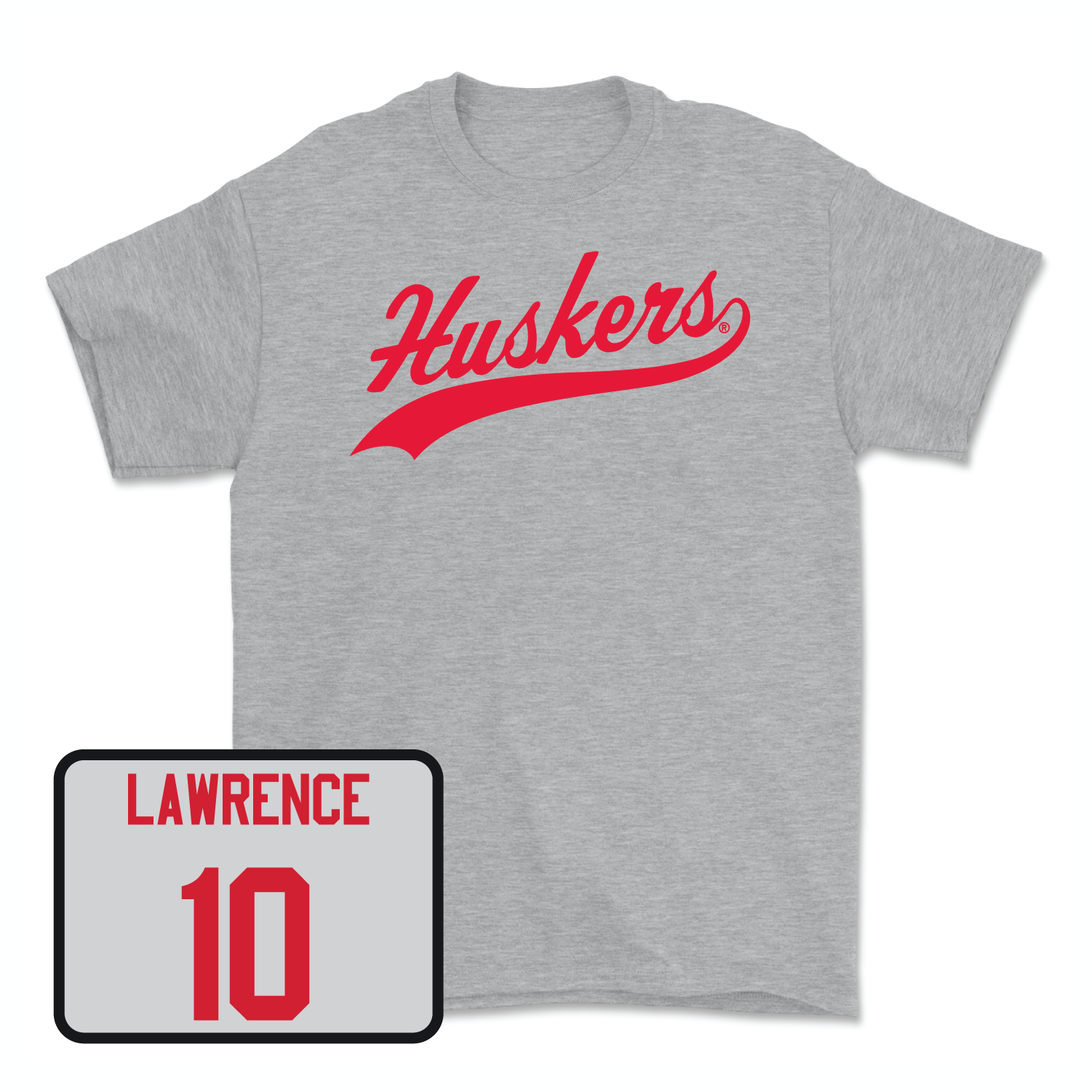 Sport Grey Men's Basketball Script Tee Small / Jamarques Lawrence | #10