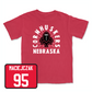 Red Football Cornhuskers Tee 2X-Large / Jason Maciejczak | #95