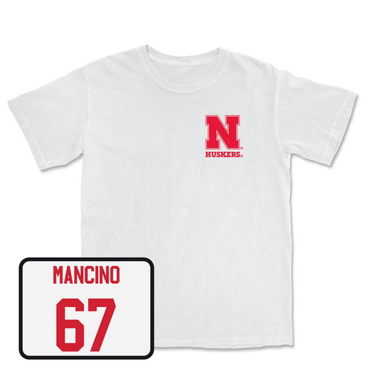 White Football Comfort Colors Tee 7 Youth Small / Joey Mancino | #67