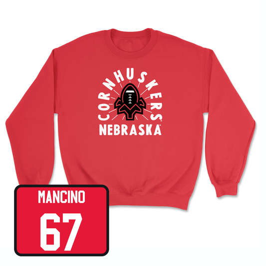 Red Football Cornhuskers Crew 7 2X-Large / Joey Mancino | #67