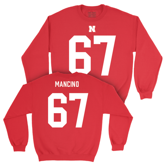 Nebraska Football Red Shirsey Crew - Joey Mancino | #67 Youth Small
