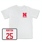 White Football Comfort Colors Tee 3 Youth Small / Javier Morton | #25