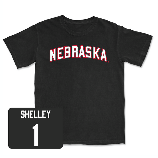 Black Women's Basketball Nebraska Tee Youth Small / Jaz Shelley | #1