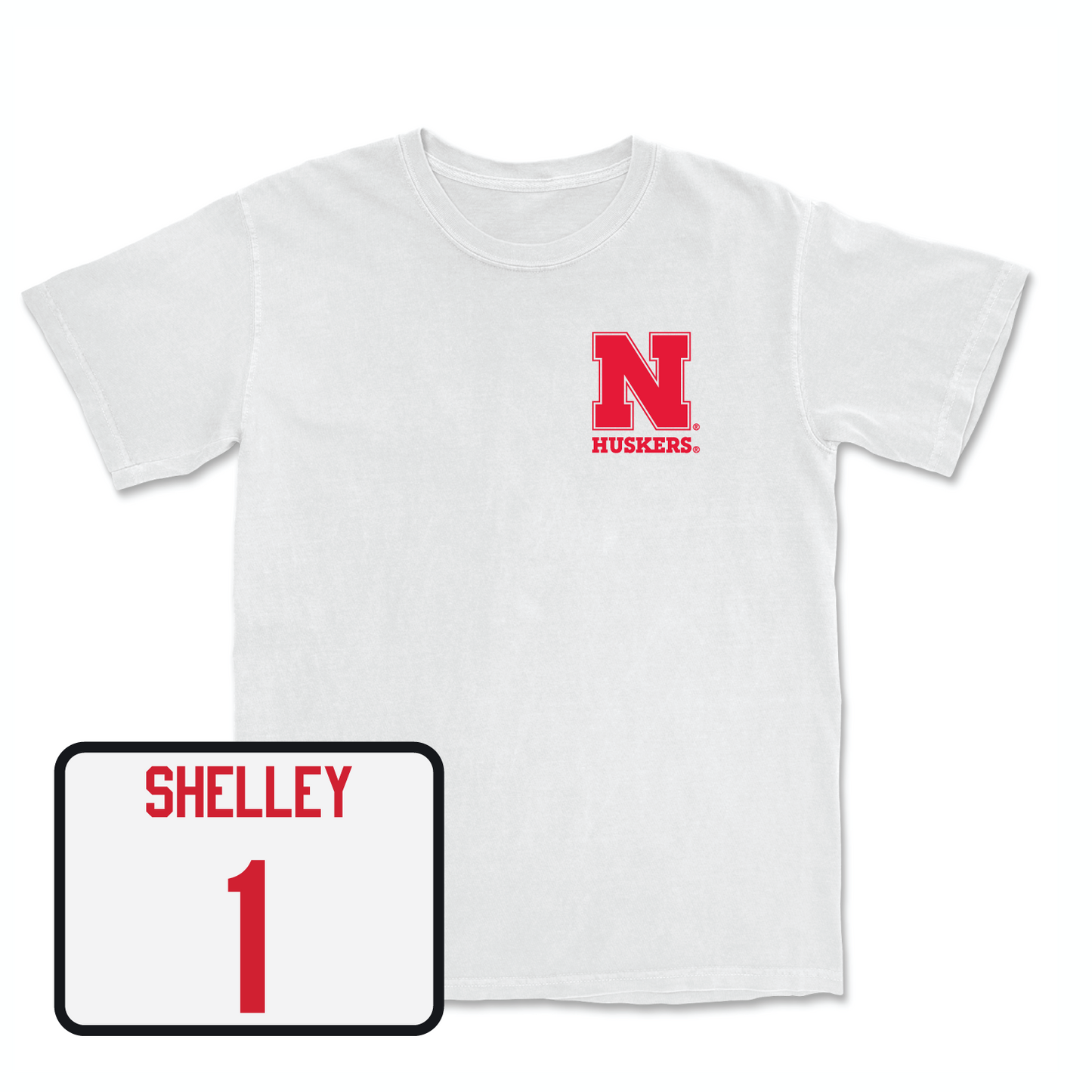 White Women's Basketball Comfort Colors Tee Youth Small / Jaz Shelley | #1