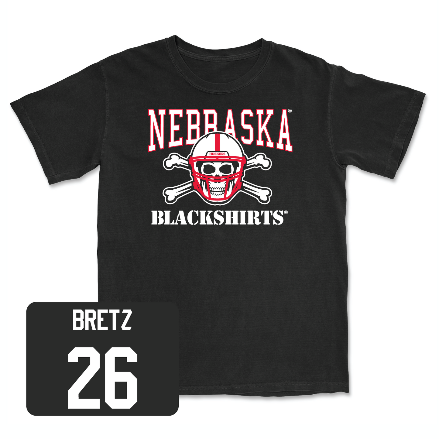 Black Football Blackshirts Tee 3 2X-Large / Koby Bretz | #26