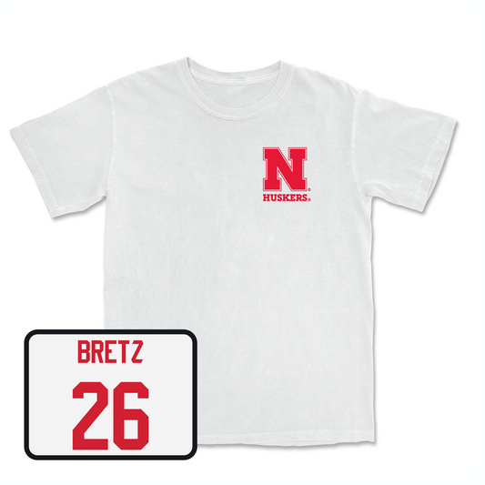 White Football Comfort Colors Tee 3 Youth Small / Koby Bretz | #26