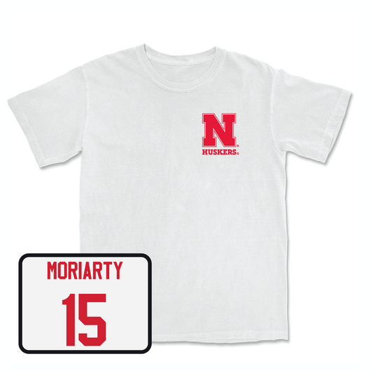 White Women's Basketball Comfort Colors Tee Youth Small / Kendall Moriarty | #15