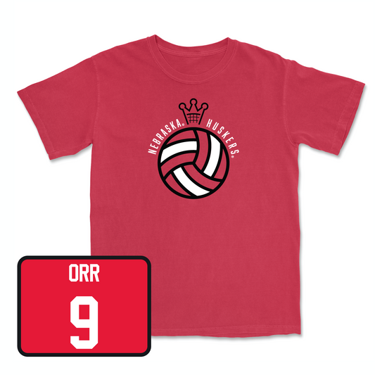 Red Women's Volleyball Crown Tee 2X-Large / Kennedi Orr | #9