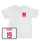 White Baseball Comfort Colors Tee Large / Kyle Perry | #19