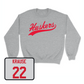 Sport Grey Women's Volleyball Script Crew Youth Large / Lindsay Krause | #22