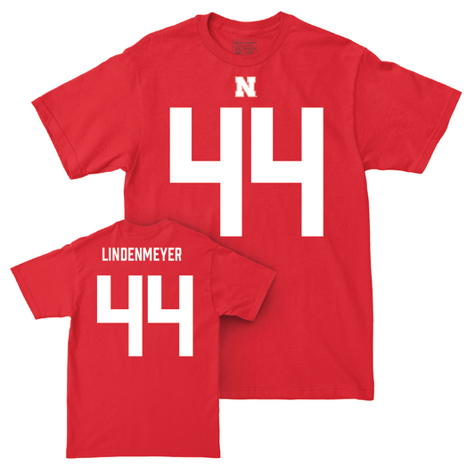 Nebraska Football Red Shirsey Tee - Luke Lindenmeyer | #44 Youth Small