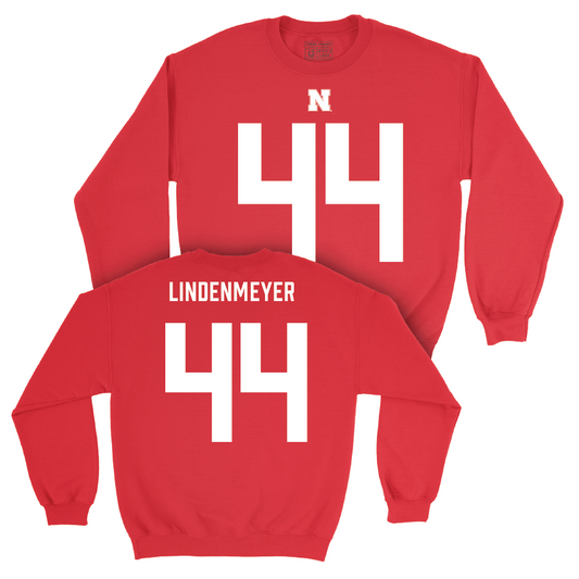 Nebraska Football Red Shirsey Crew - Luke Lindenmeyer | #44 Youth Small