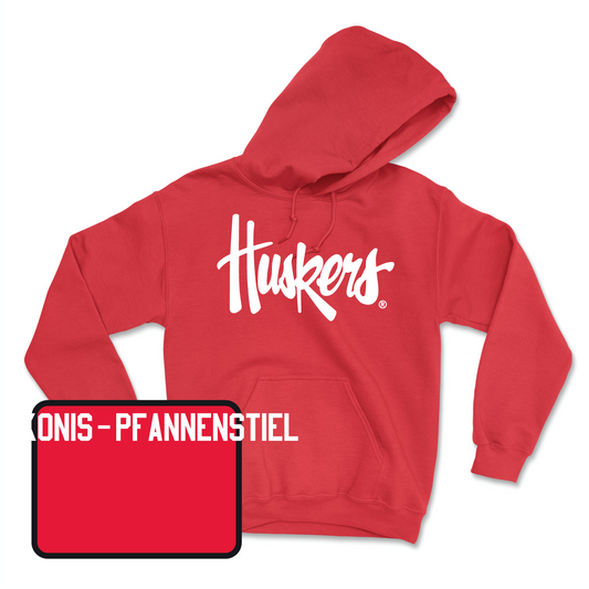 Red Track & Field Huskers Hoodie Youth Small / Marie Alukonis-Pfannenstiel