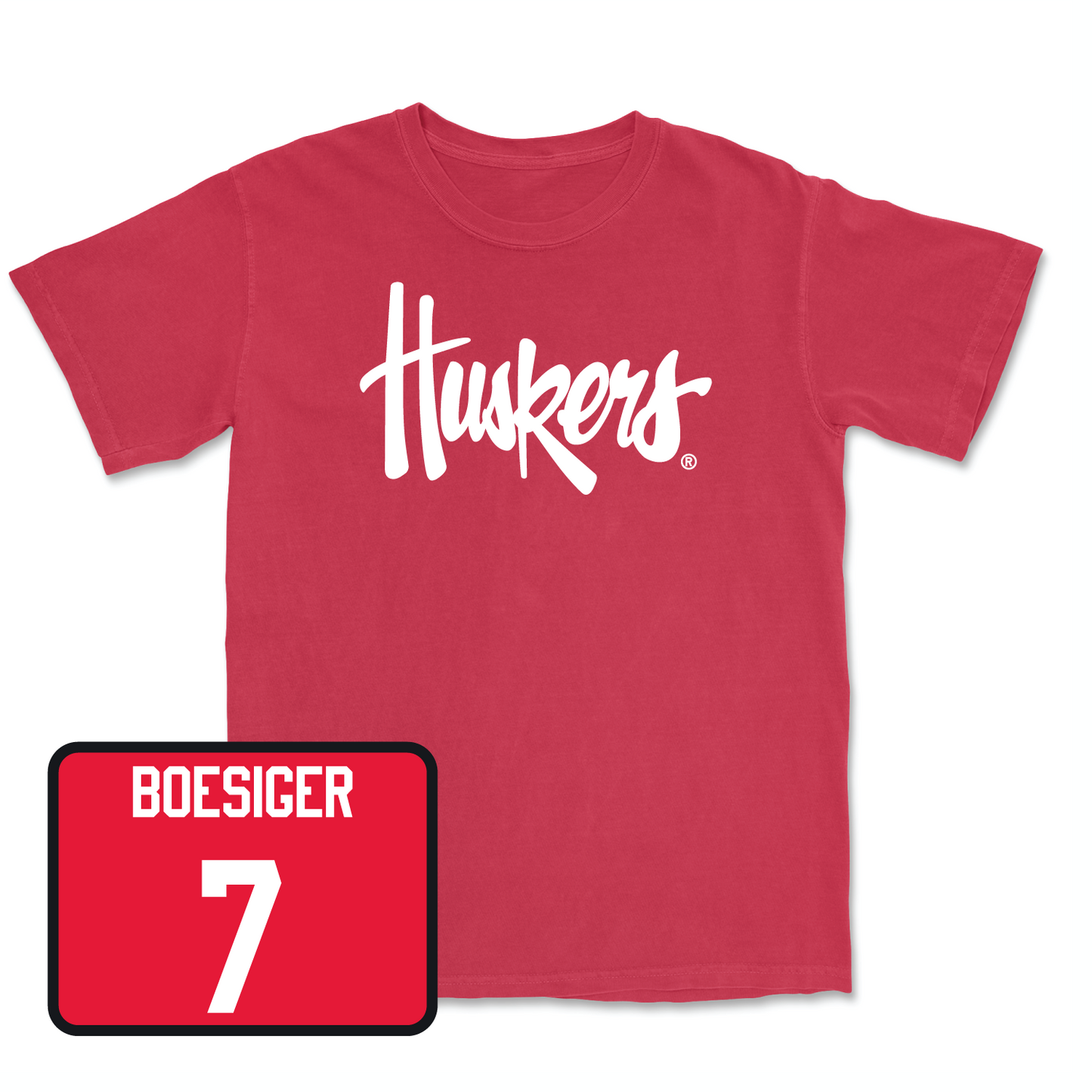 Red Women's Volleyball Huskers Tee Small / Maisie Boesiger | #7