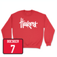 Red Women's Volleyball Huskers Crew 2X-Large / Maisie Boesiger | #7