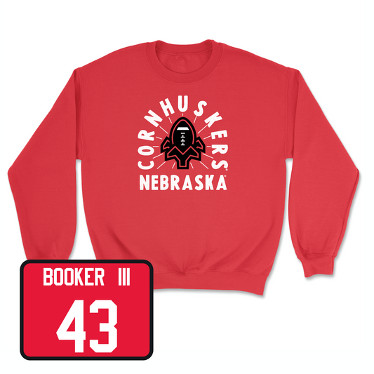 Red Football Cornhuskers Crew 5 2X-Large / Michael Booker III | #43
