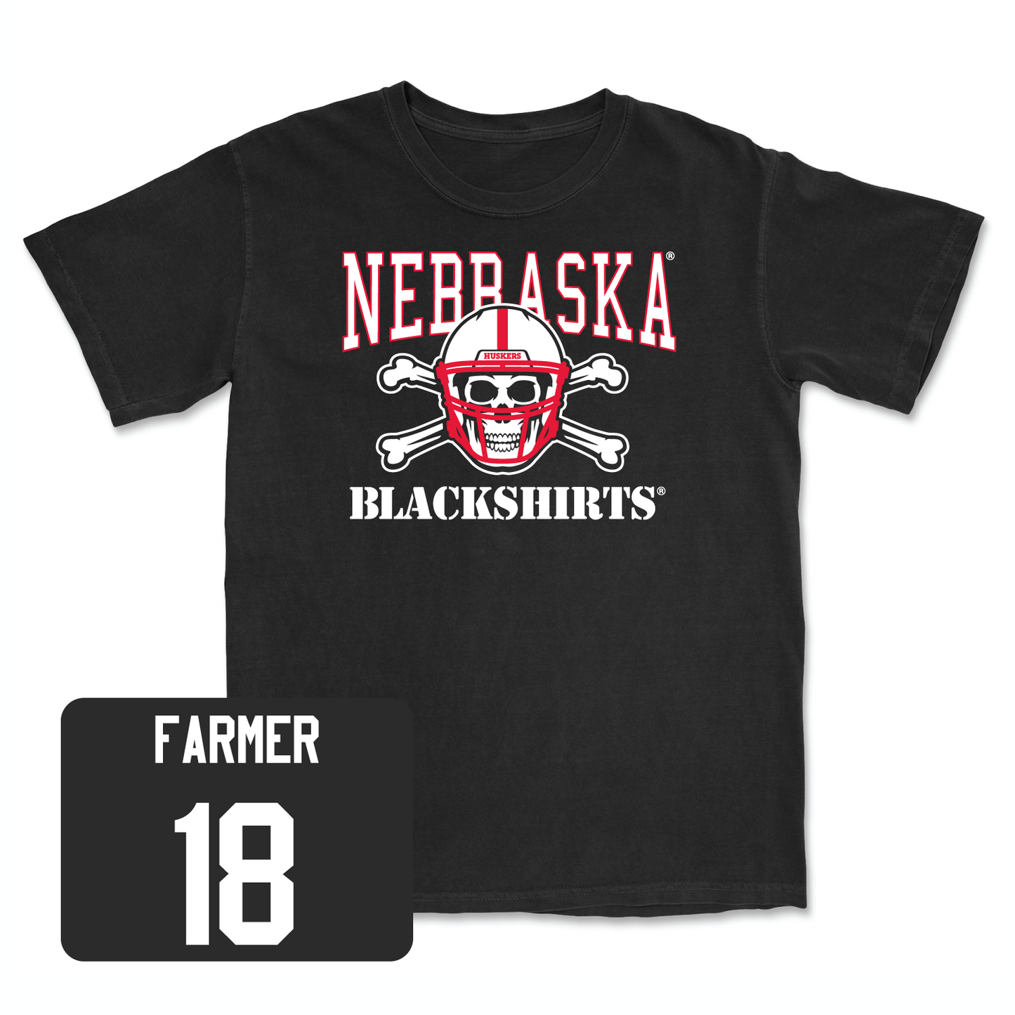 Black Football Blackshirts Tee 2 2X-Large / Myles Farmer | #18