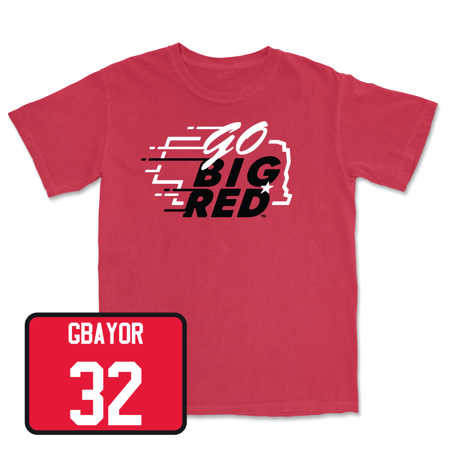 Red Football GBR Tee 4 Large / Mikai Gbayor | #32